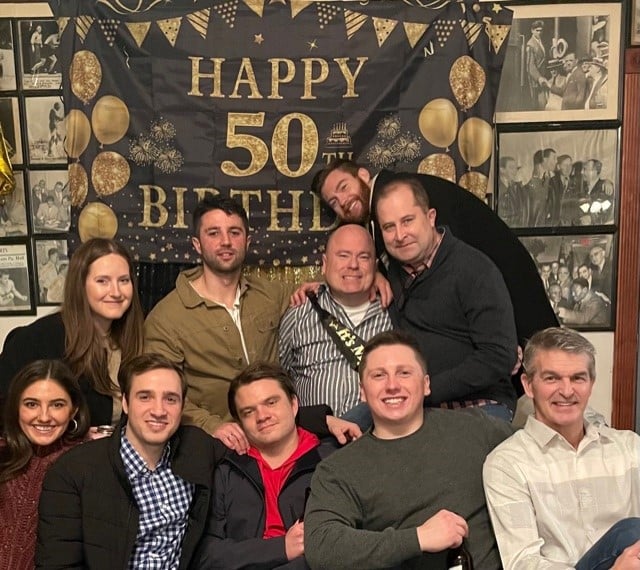 Celebrating a team member's 50th birthday
